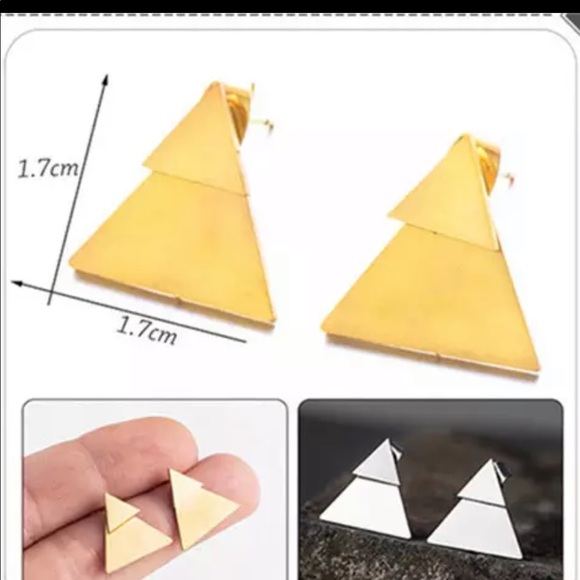 • Reagan • Geometric Earring Jackets - Picture 2 of 3